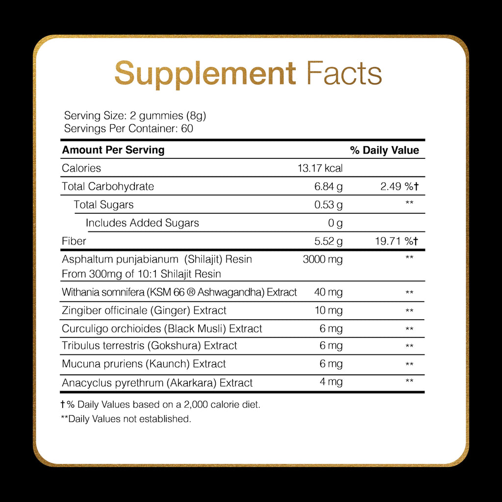 Be Bodywise Pure Himalayan Shilajit Gummies