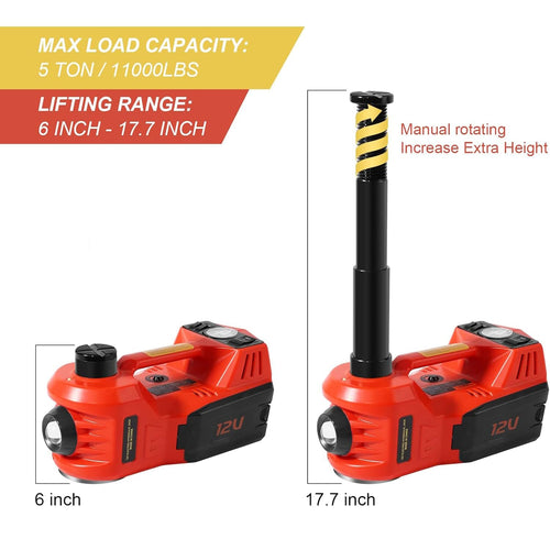 Electric Car Jack Kit 5 Ton 12V Floor Jack